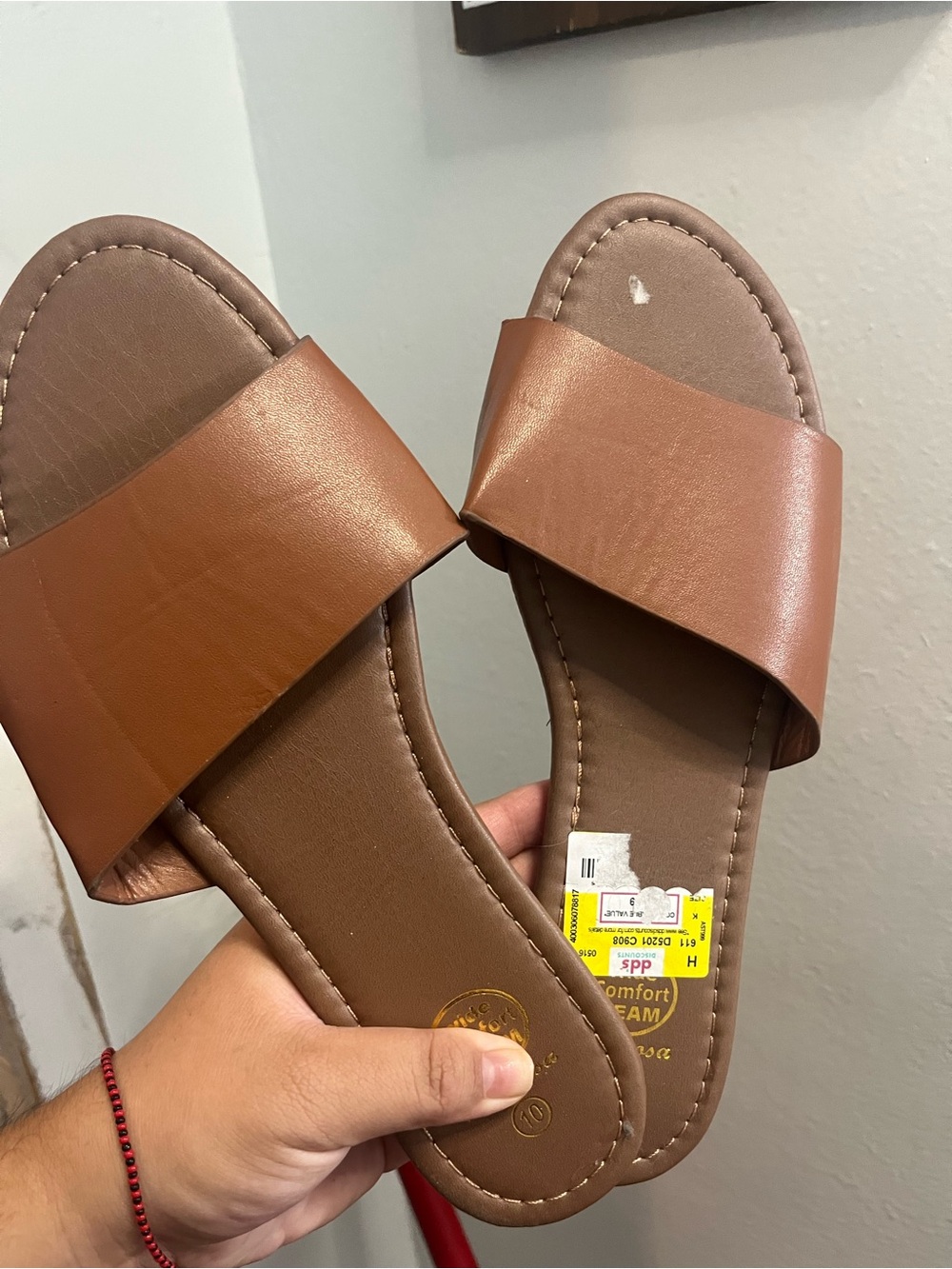 Women's Brown Slide Sandals - Casual Comfort